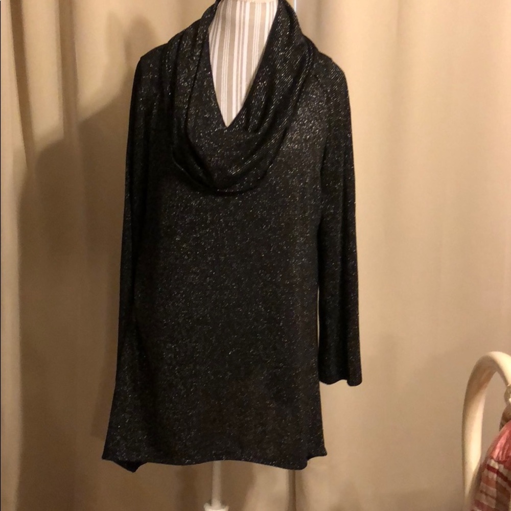 Soft Black and Silver Tunic